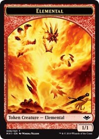Elemental (008) // Araña (014) Ficha de doble cara [Fichas de Horizontes modernos] 