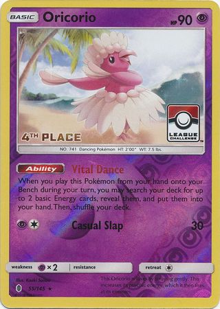 Oricorio (55/145) (4to lugar en promoción de liga) [Sol y luna: Guardianes nacientes] 