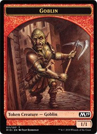 Goblin // Ficha de doble cara Thopter (Noche de juegos) [Fichas del conjunto básico 2019] 