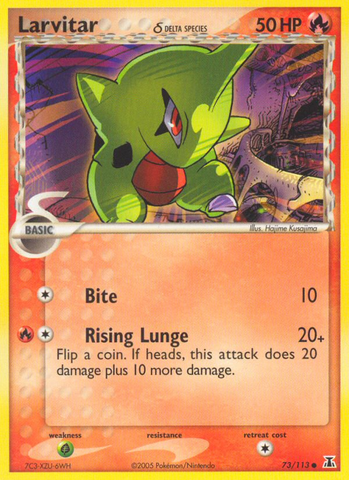 Larvitar (73/113) (Especie Delta) [EX: Especie Delta] 