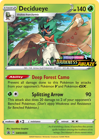 Decidueye (SWSH035) (Promoción de presentación) [Sword &amp; Shield: Black Star Promos] 