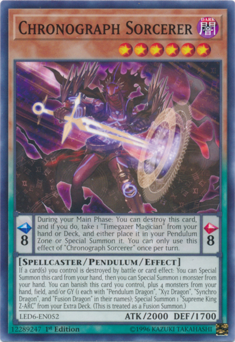 Hechicero Cronógrafo [LED6-EN052] Común 