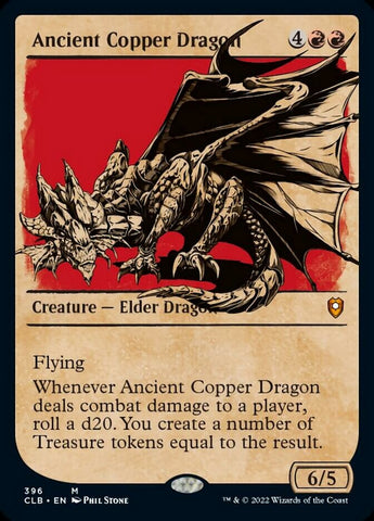 Dragón de cobre antiguo (escaparate) [Commander Legends: Battle for Baldur's Gate] 