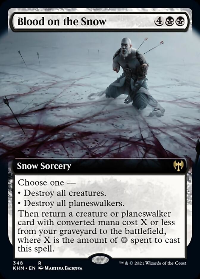 Sangre en la nieve (arte ampliado) [Kaldheim] 