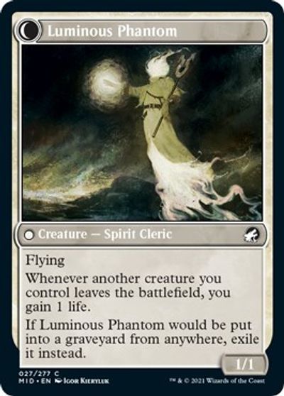 Veterano lunarca // Fantasma luminoso [Innistrad: Caza de medianoche] 