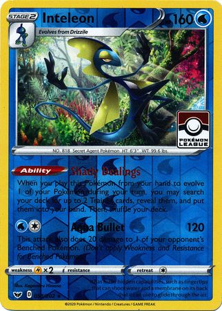 Inteleon (058/202) (Promoción de liga) [Espada y escudo: conjunto básico] 