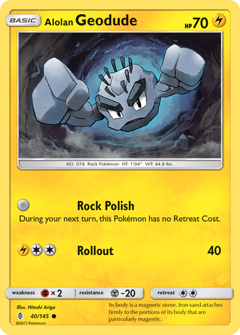 Alolan Geodude (40/145) [Sol y Luna: Guardianes en ascenso] 