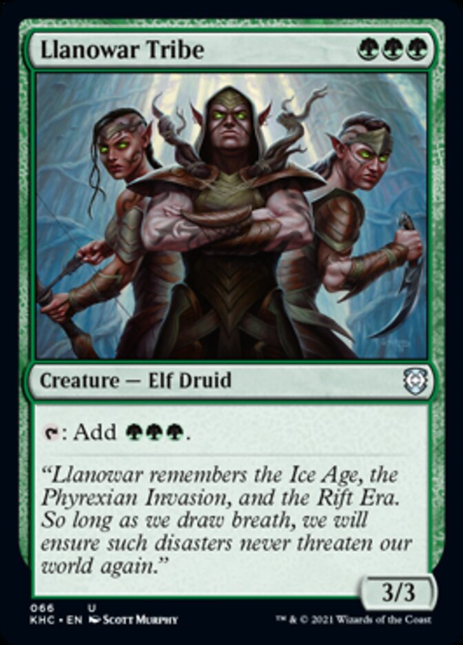 Tribu Llanowar [Comandante Kaldheim] 
