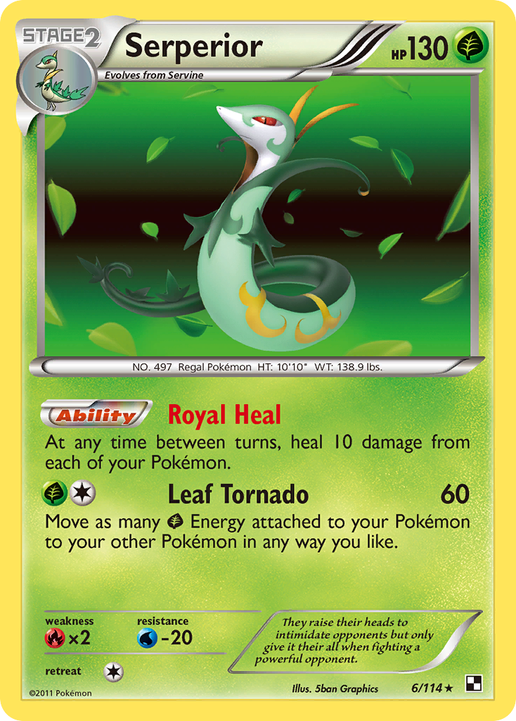 Serperior (6/114) [Blanco y negro: Conjunto básico] 