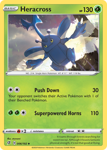 Heracross (006/192) [Espada y escudo: Choque rebelde] 