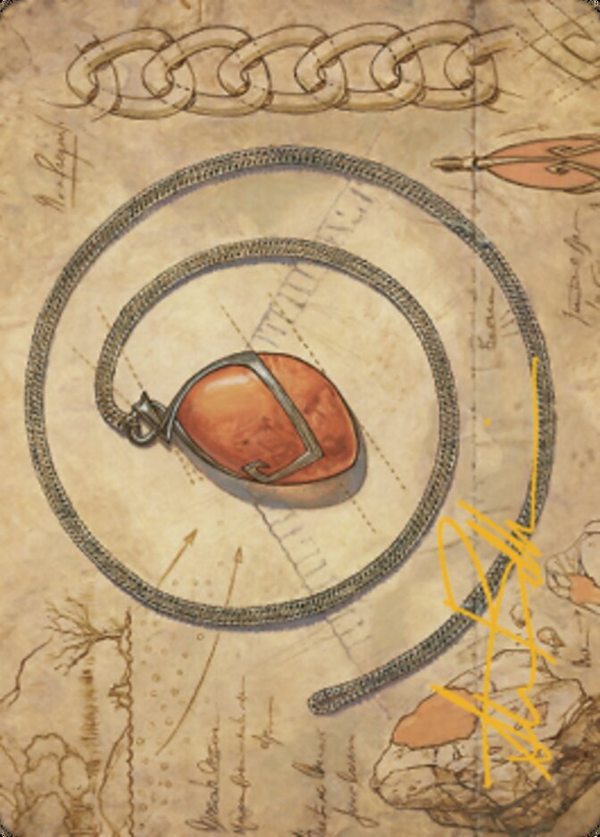 Tarjeta de arte Mox Amber (firma estampada en oro) [Serie de arte de guerra de los hermanos] 