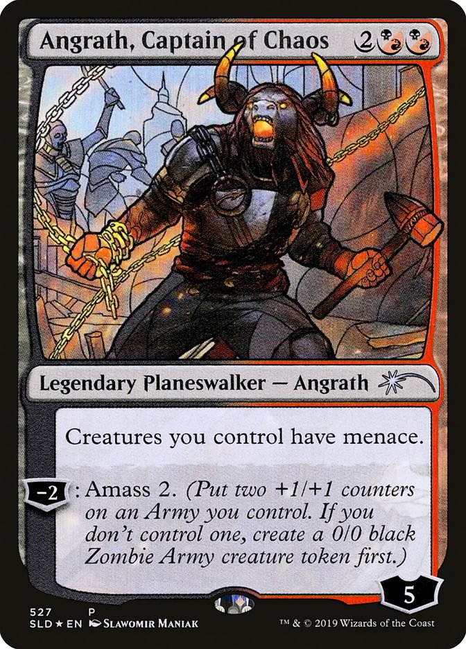 Angrath, Capitán del Caos (Vidrieras) [Promociones de entrega de Secret Lair] 
