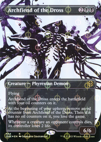 Archidemonio de la escoria (Borderless Icor Step-and-Compleat Foil) [Phyrexia: All Will Be One] 