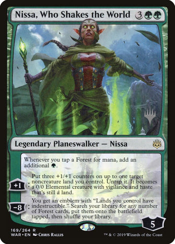 Nissa, que sacude el mundo (paquete promocional) [Promociones de War of the Spark] 