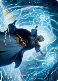 Tarjeta de arte Frost Augur (firma estampada en oro) [Serie de arte Kaldheim] 