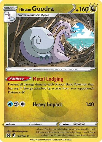 Hisuian Goodra (134/196) [Espada y escudo: Origen perdido] 