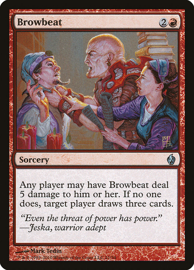 Browbeat [Serie Premium Deck: Fuego y relámpago] 