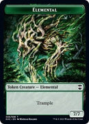 Elemental // Ficha de doble cara del guerrero elfo [Fichas de comandante de Kaldheim] 