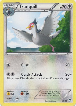 Tranquill (15/30) [Blanco y negro: Kit de entrenador - Zoroark] 