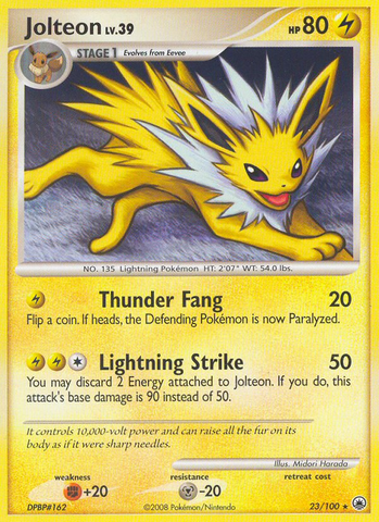 Jolteon (23/100) [Diamante y Perla: Amanecer majestuoso] 