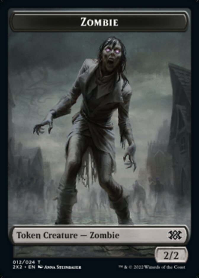 Ficha de doble cara Zombi // Caballero [Fichas Double Masters 2022] 