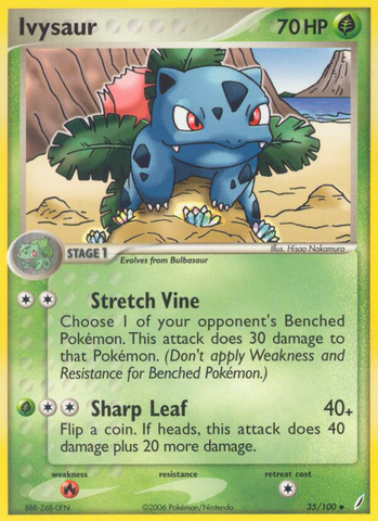 Ivysaur (35/100) [EX: Guardianes de Cristal] 