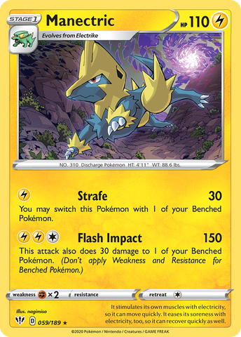 Manectric (059/189) [Espada y escudo: Oscuridad en llamas] 