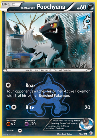 Poochyena del Equipo Aqua (16/34) [XY: Doble Crisis] 