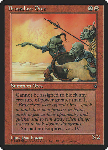 Orcos Brassclaw (Dan Frazier) [Fallen Empires] 