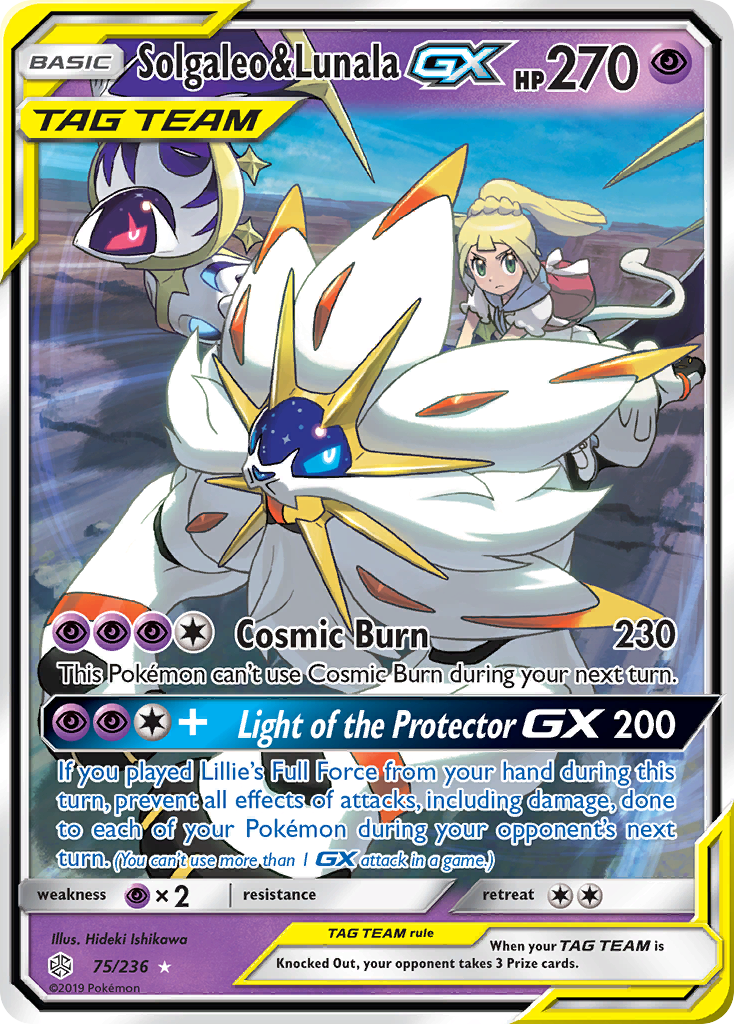 Solgaleo y Lunala GX (75/236) [Sol y Luna: Eclipse cósmico] 