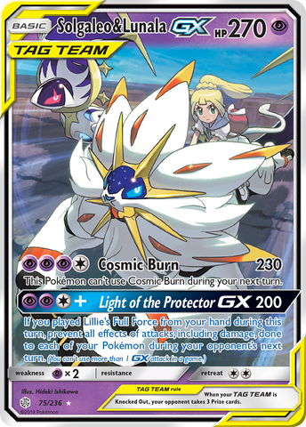 Solgaleo y Lunala GX (75/236) [Sol y Luna: Eclipse cósmico] 