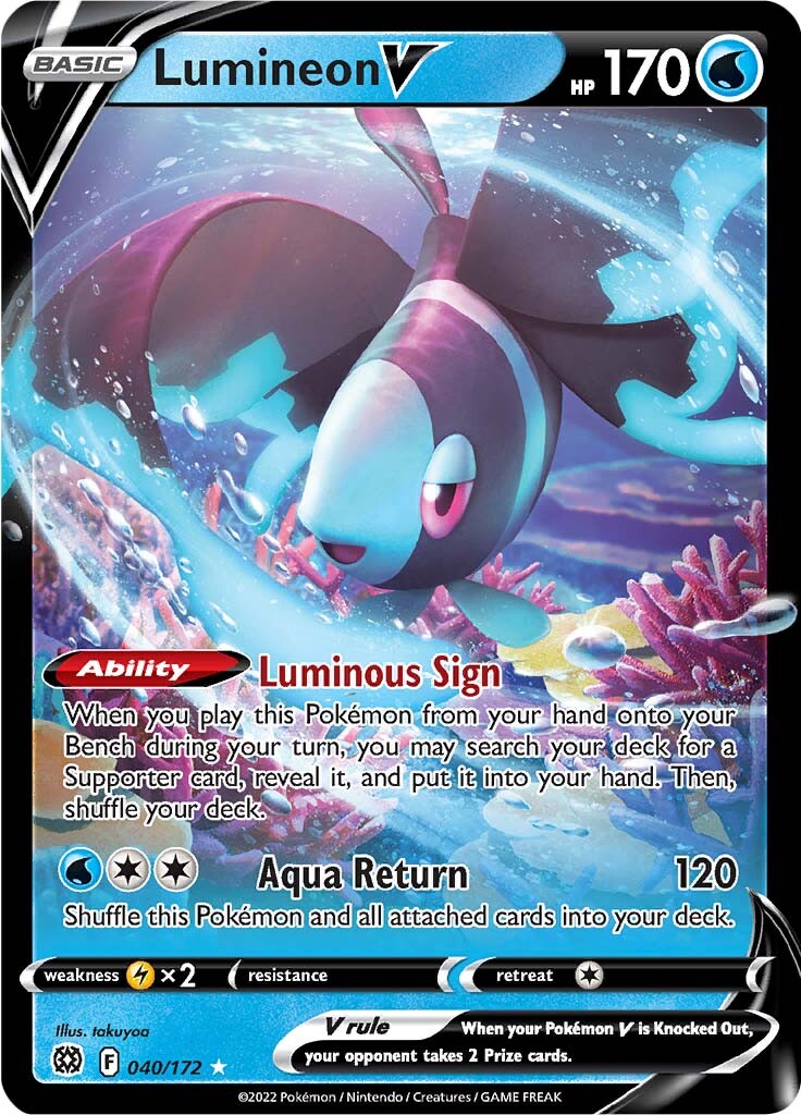 Lumineon V (040/172) [Espada y escudo: Estrellas brillantes] 