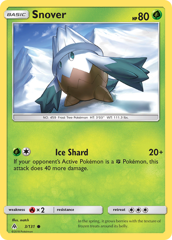 Snover (3/131) [Sol y Luna: Luz Prohibida] 