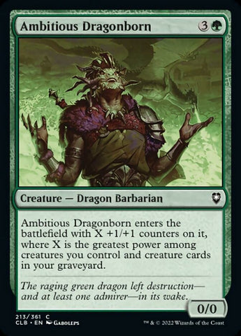 Ambicioso Dragonborn [Commander Legends: Batalla por Baldur's Gate] 