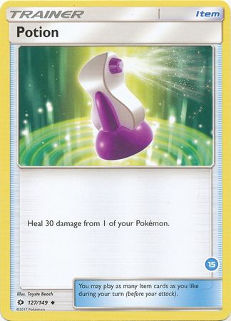 Poción (127/149) (Exclusivo de cubierta n.° 15) [Sol y Luna: Kit de entrenador - Alolan Ninetales] 
