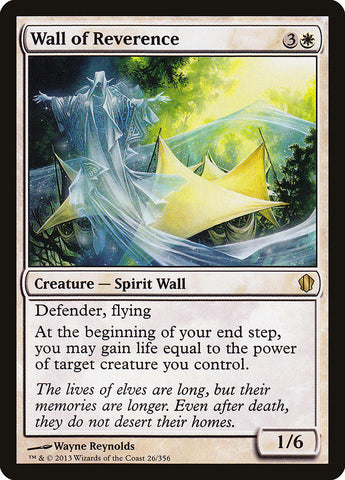 Muro de Reverencia [Commander 2013] 