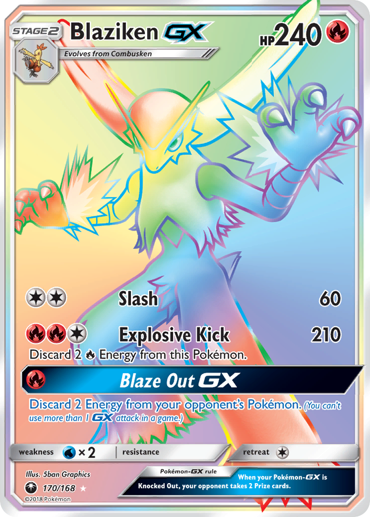 Blaziken GX (170/168) [Sol y Luna: Tormenta Celestial] 