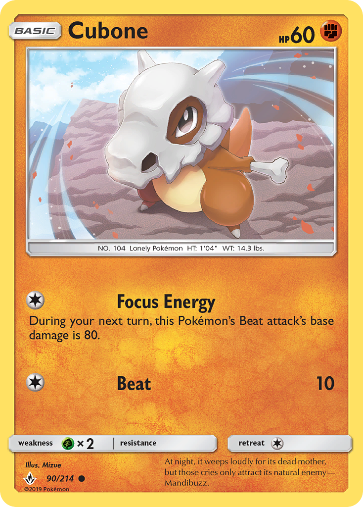 Cubone (90/214) [Sol y Luna: Vínculos inquebrantables] 