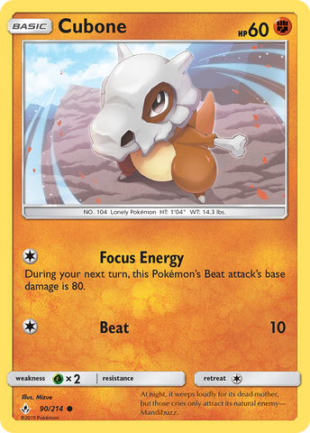 Cubone (90/214) [Sol y Luna: Vínculos inquebrantables] 