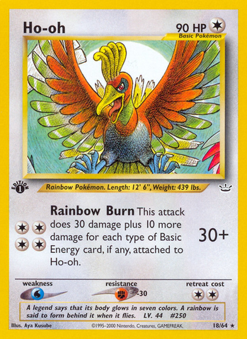 Ho-oh (18/64) [Neo Revelación 1.ª edición] 