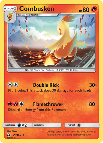 Combusken (27/168) [Sol y Luna: Tormenta Celestial] 