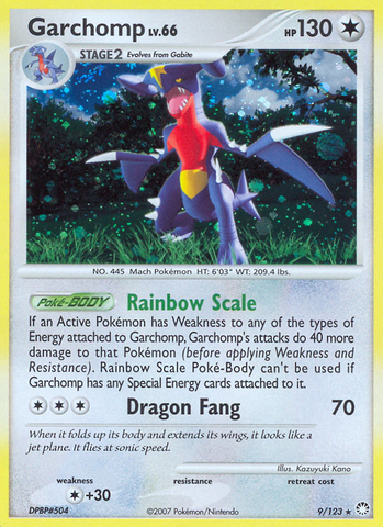 Garchomp (9/123) [Diamante y Perla: Tesoros misteriosos] 