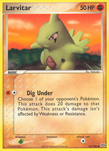 Larvitar (52/106) [EX: Esmeralda] 