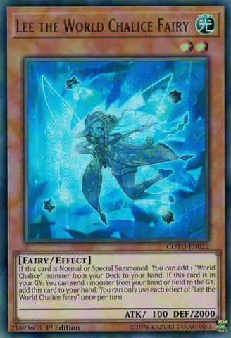 Lee, el Hada del Cáliz Mundial [COTD-EN022] Ultra raro 