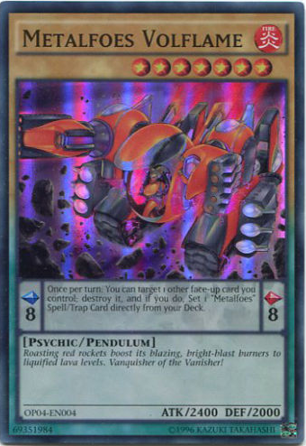 Metalfoes Volflame [OP04-EN004] Súper Raro 