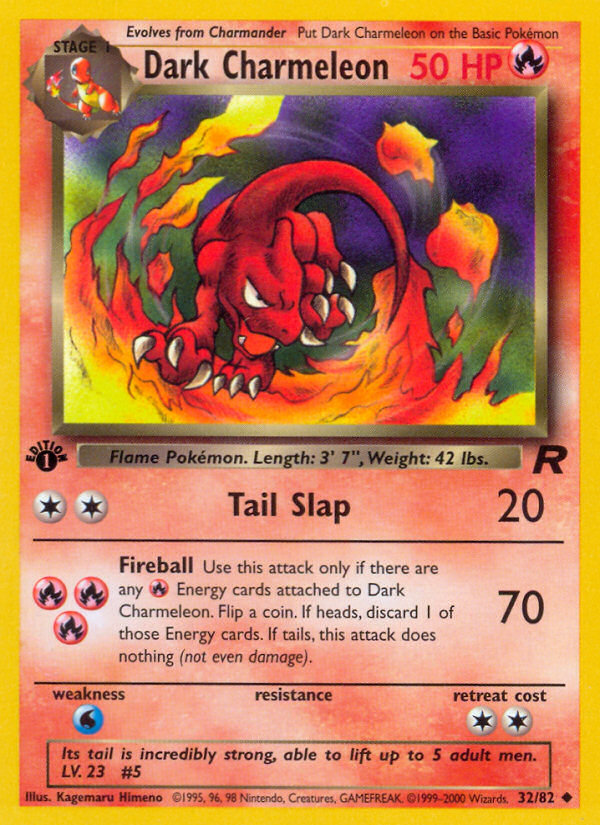 Charmeleon oscuro (32/82) [Team Rocket 1.ª edición] 