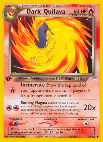 Quilava Oscura (39/105) [Neo Destiny 1.a edición] 
