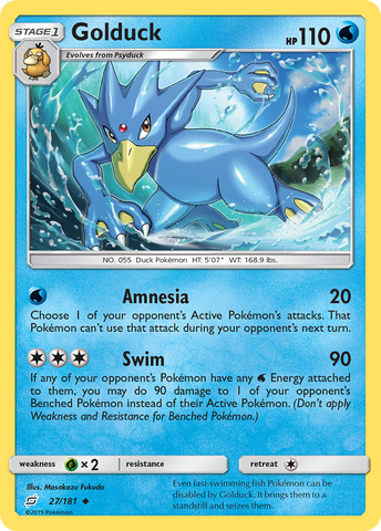 Golduck (27/181) [Sol y Luna: forman equipo] 