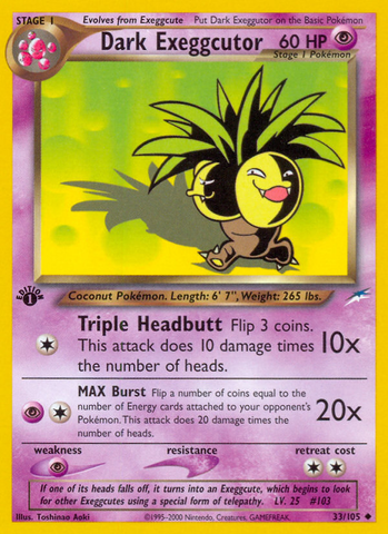 Exeggutor oscuro (33/105) [Neo Destiny 1.ª edición] 