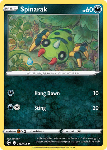 Spinarak (043/072) [Espada y escudo: Destinos brillantes] 